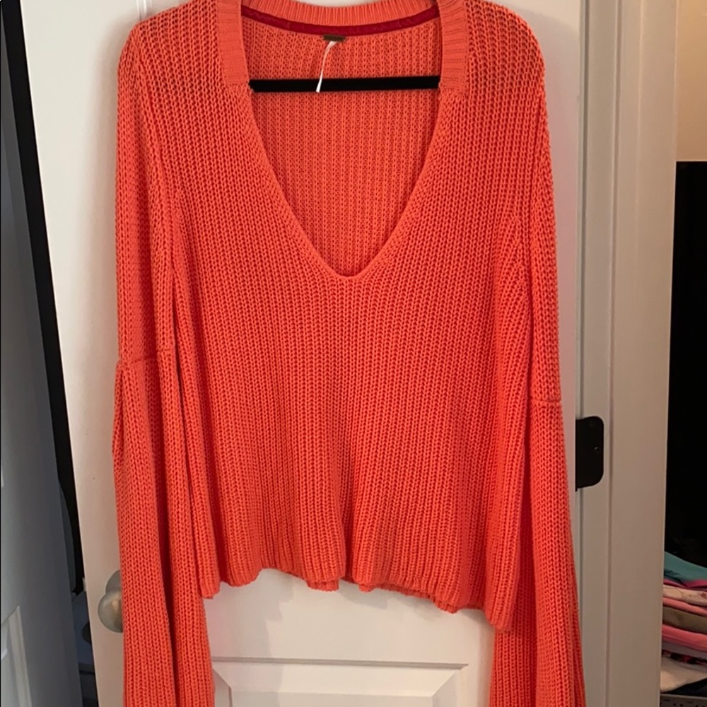 Free People Bell Sleeve Sweater